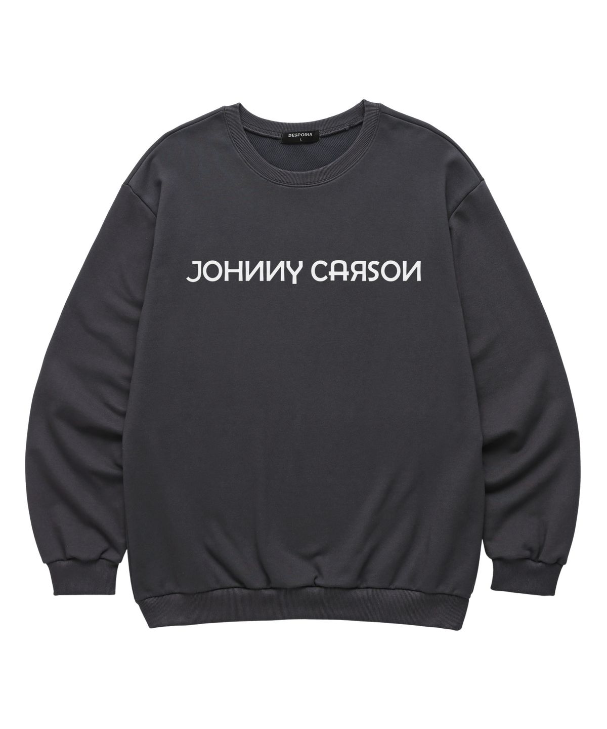 자니카슨(JOHNNY CARSON) SIMPLE LOGO SWEATSHIRT (JCLTS001) 차콜