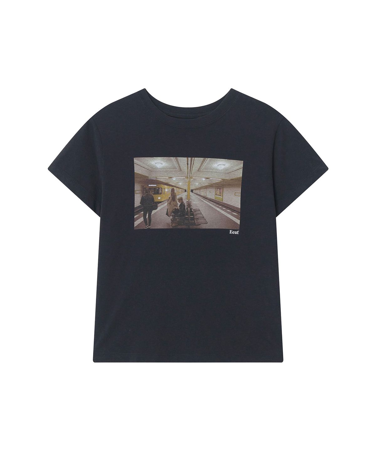 이우트(EEUT) SUBWAY GALLERY T-SHIRT / CHARCOAL