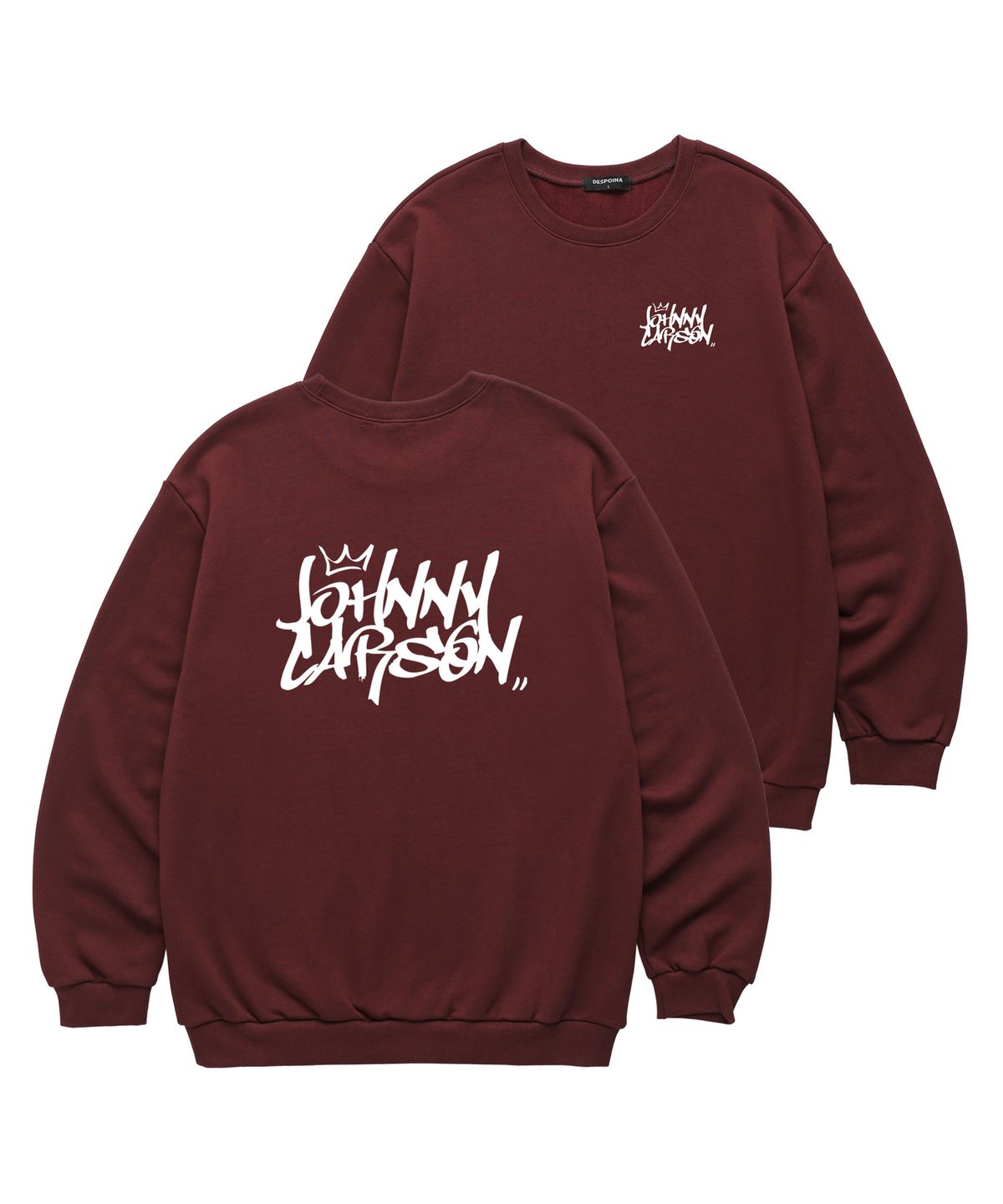 자니카슨(JOHNNY CARSON) Classic Graffiti Logo 맨투맨 (JCLTS016) 버건디