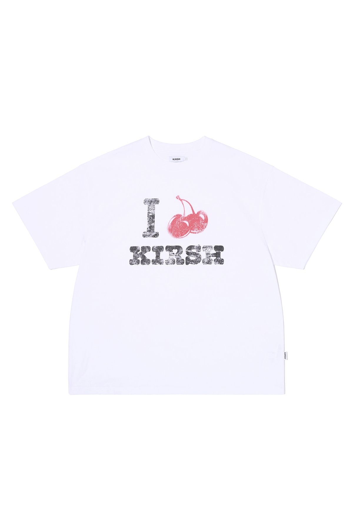 키르시(KIRSH) 아이러브 키르시 티셔츠 [화이트]