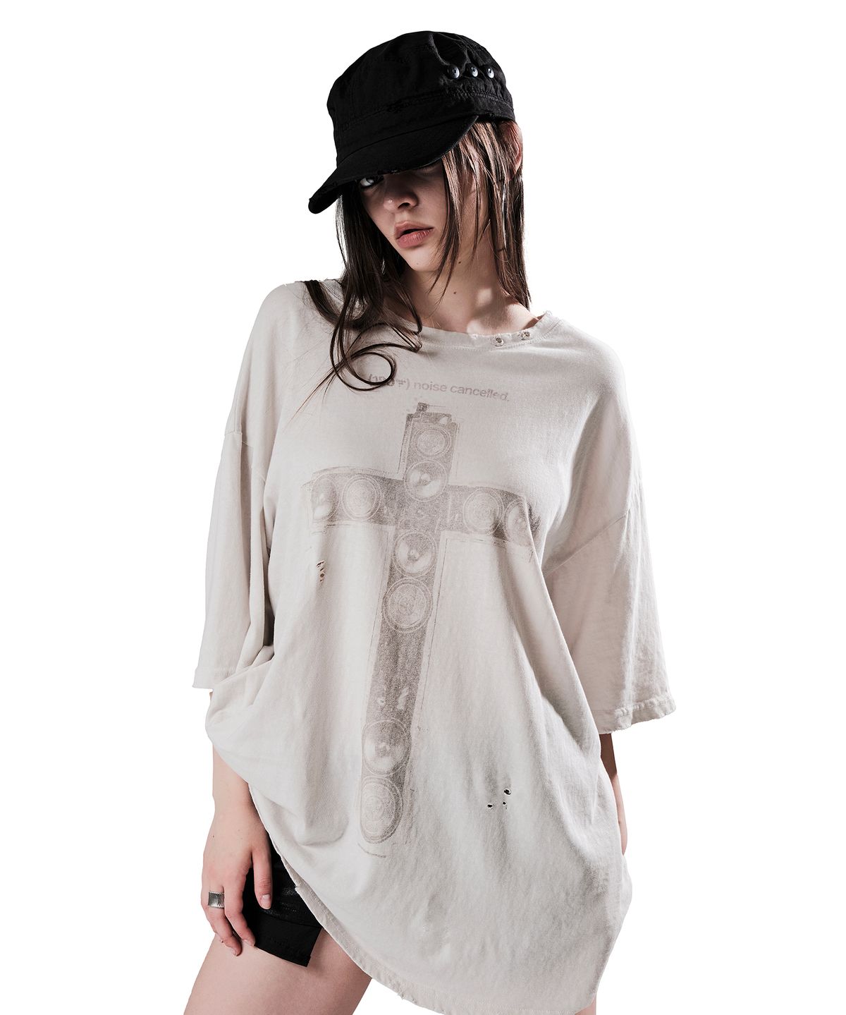 이양(EYANG) CROSS SPEAKER VINTAGE T-SHIRT