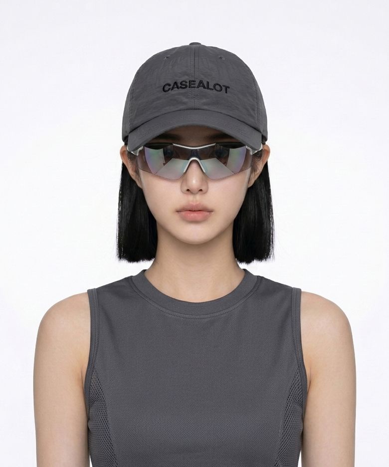 Nylon running cap - Deep charcoal