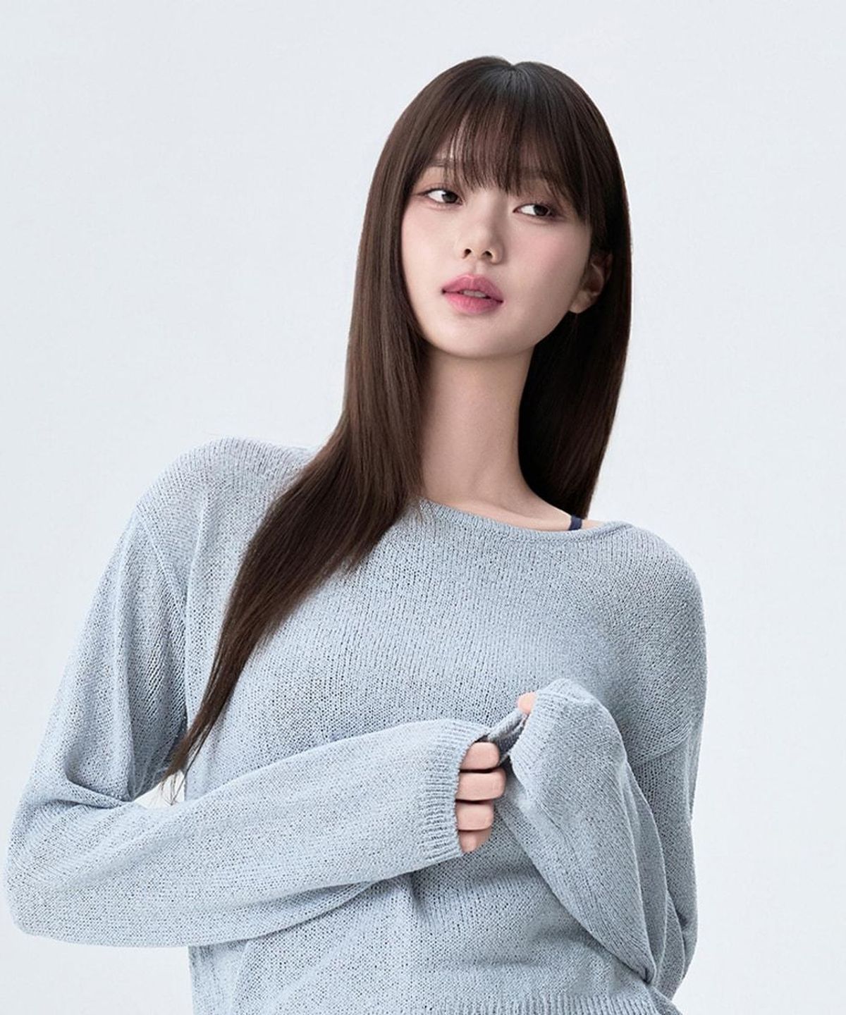 미쏘(MIXXO) 보트넥 랩 버튼 니트_MIWKAG761T