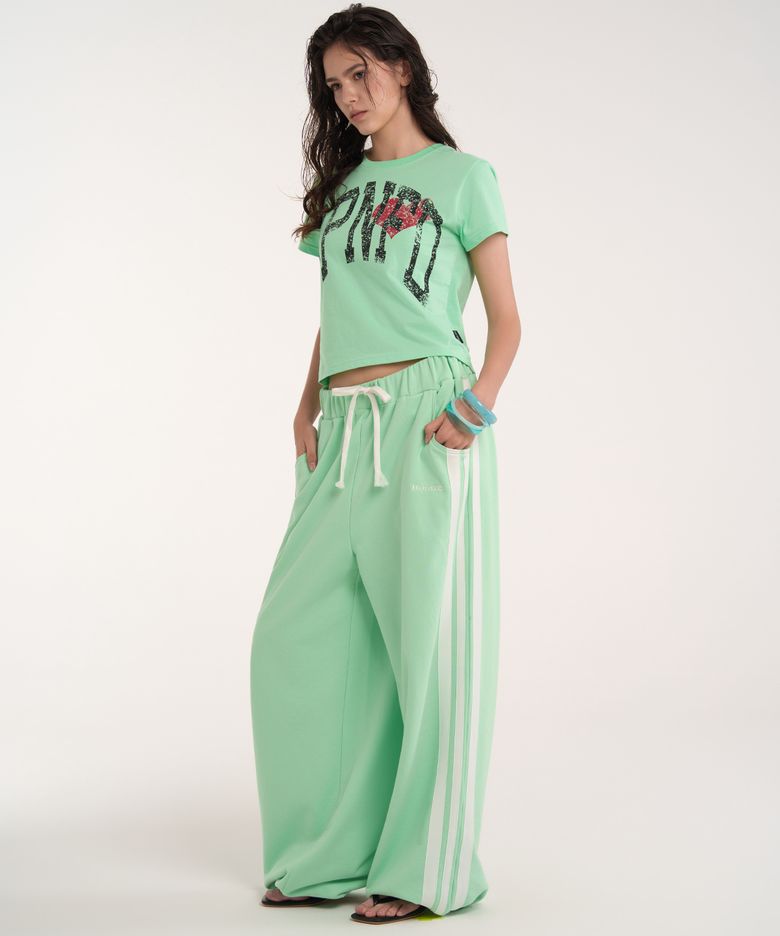 Homie 3-stripe sweat pants (mint)