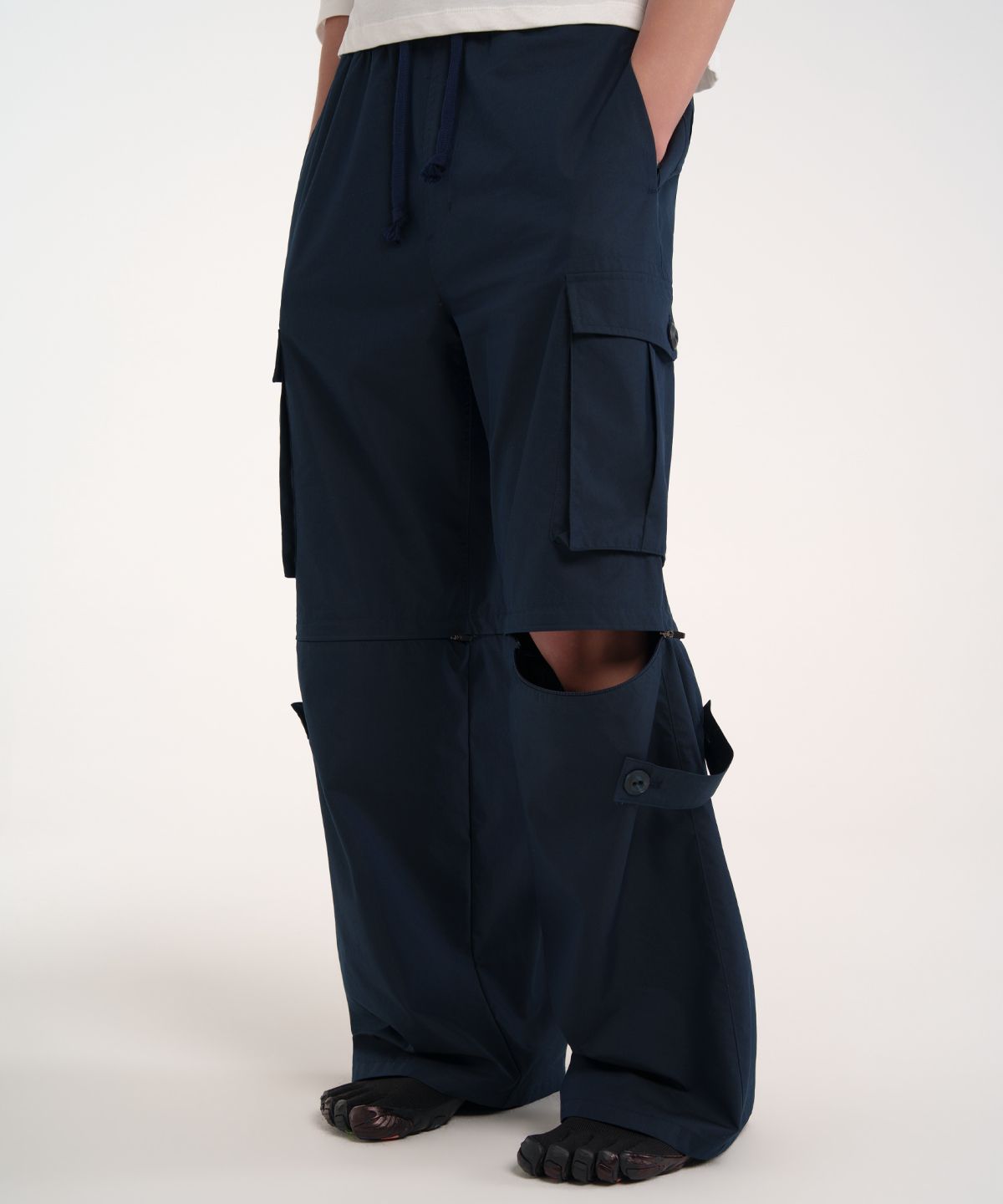 이에스씨 스튜디오(ESC STUDIO) two way Elastic-waist pants (navy)