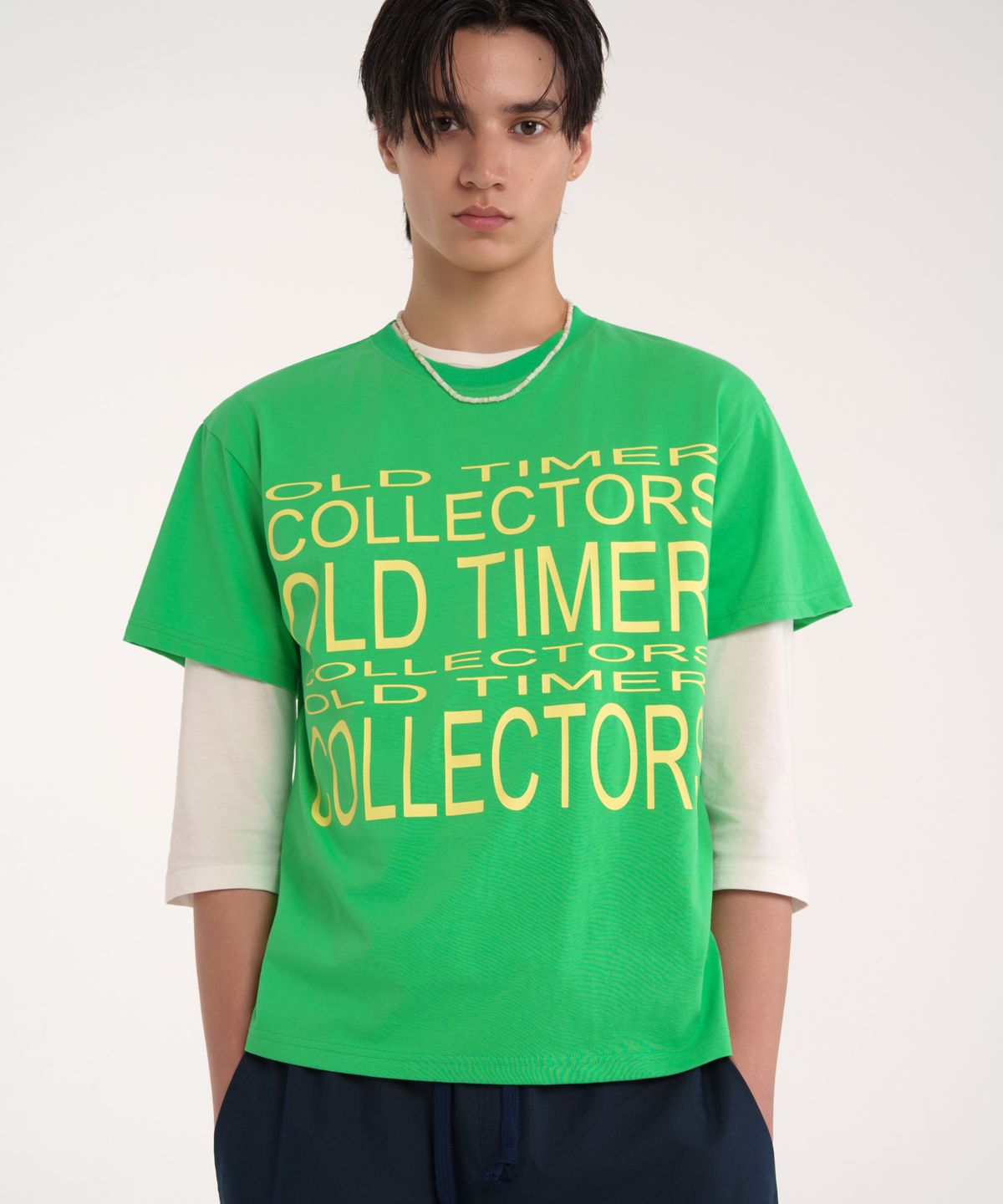 이에스씨 스튜디오(ESC STUDIO) Old timer t-shirt (light green)