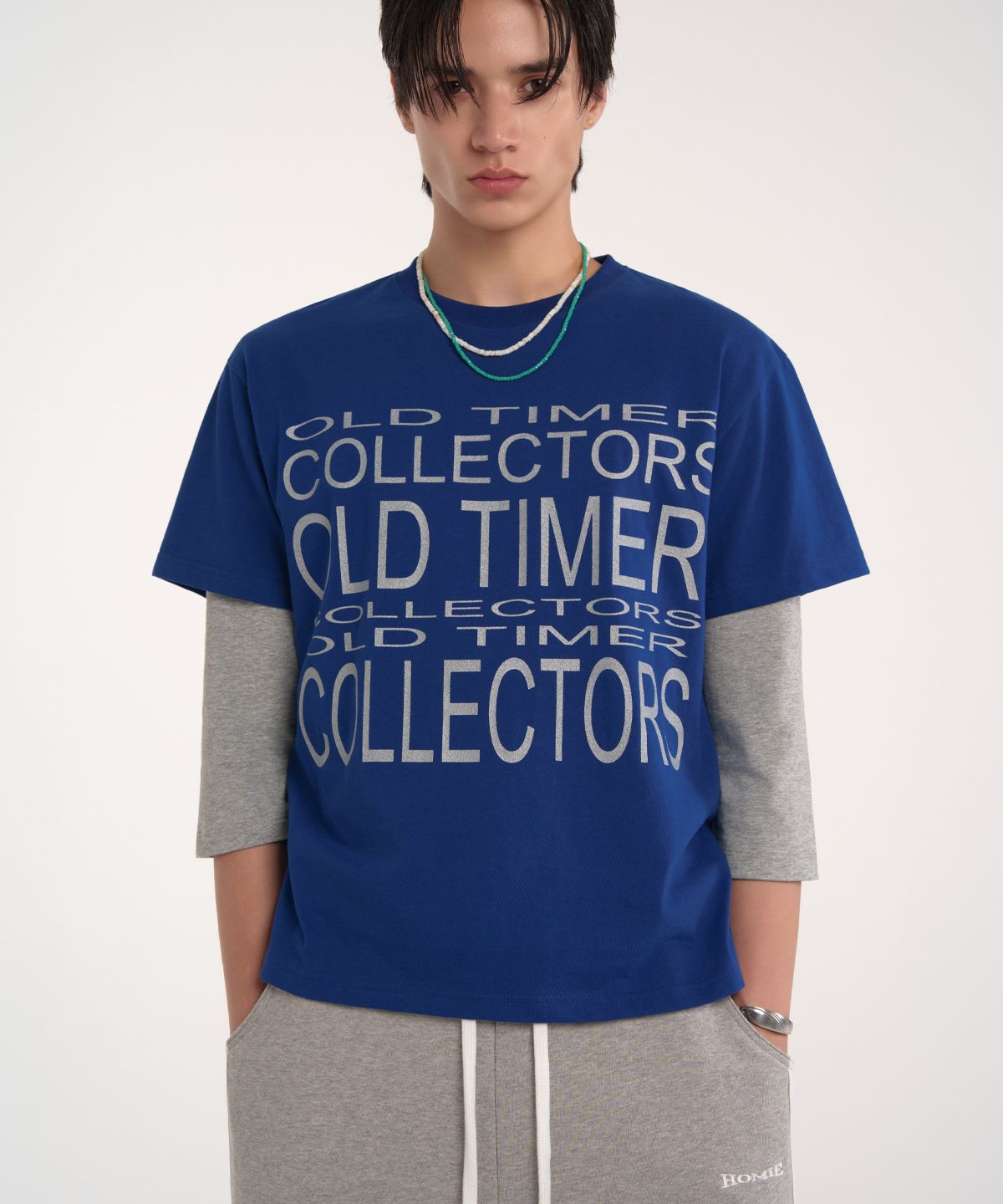 이에스씨 스튜디오(ESC STUDIO) Old timer t-shirt (navy)