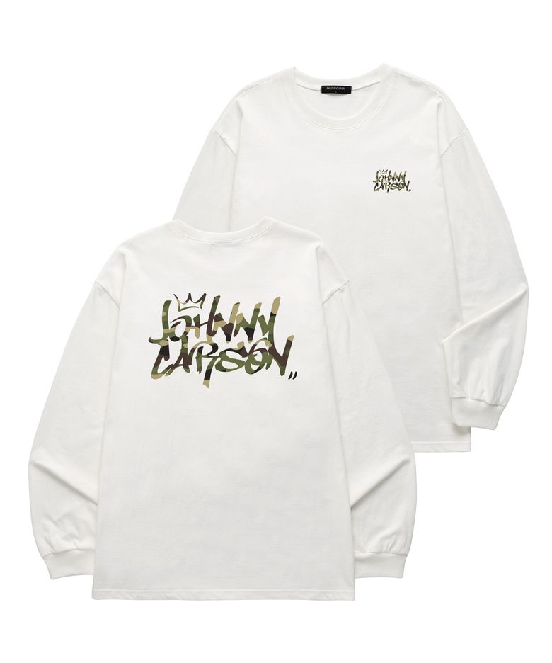Classic Graffiti Logo 롱슬리브 (JCLS102) 화이트/카모
