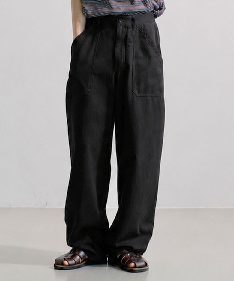ARCHON TWILL FATIGUE PANTS [BLACK]