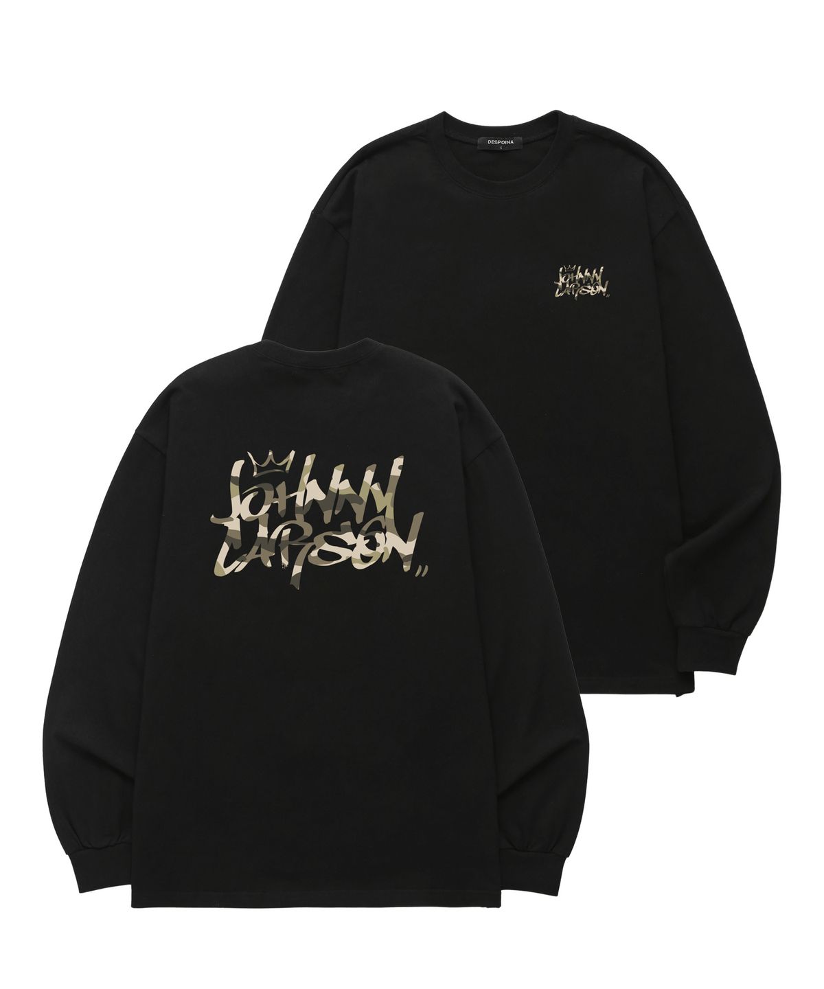 자니카슨(JOHNNY CARSON) Classic Graffiti Logo 롱슬리브 (JCLS102) 블랙/카모