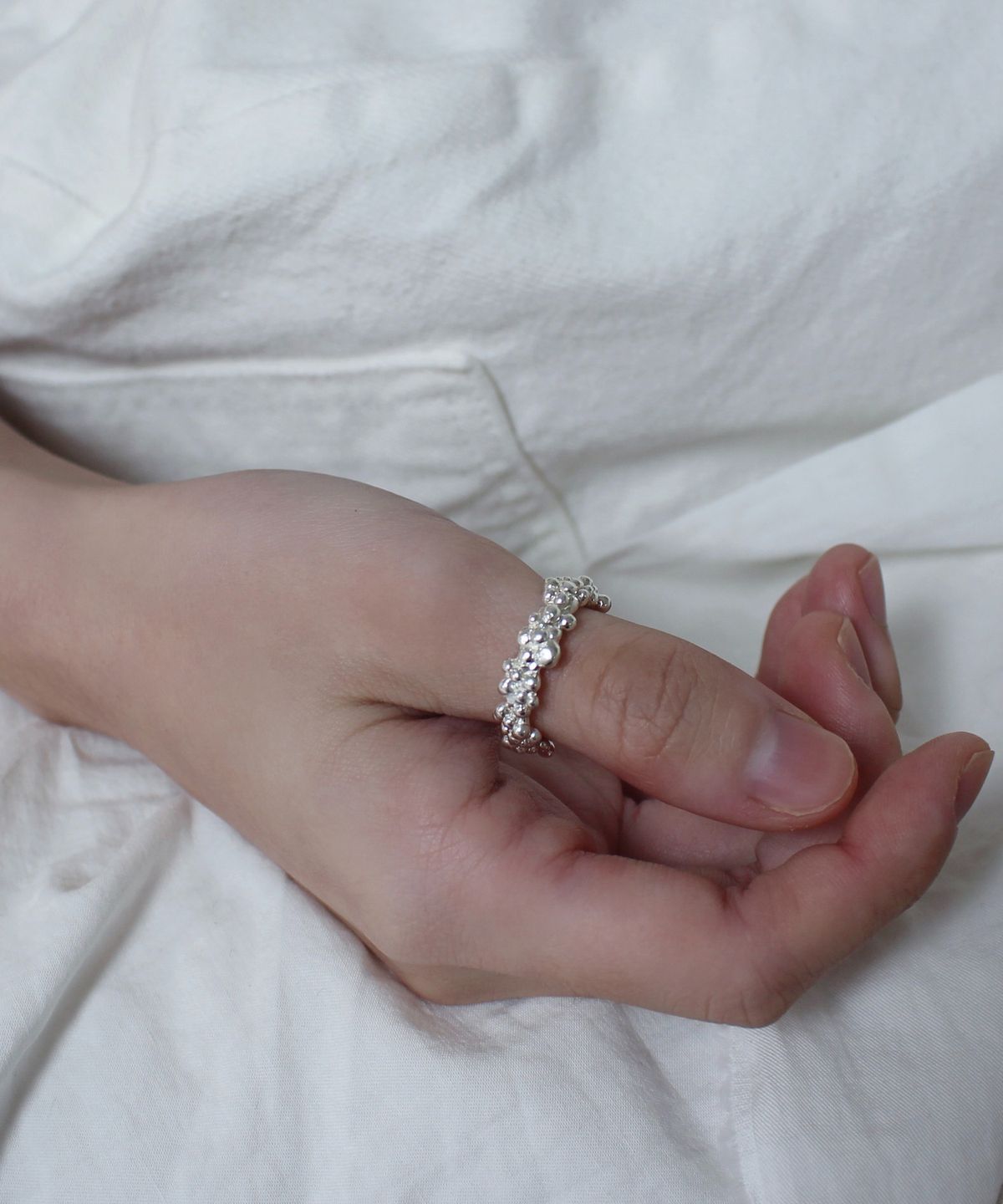 초록(CHOROCK) H RING (SILVER)