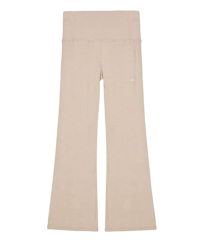 FOLDING BOOTS CUT PANTS_BEIGE