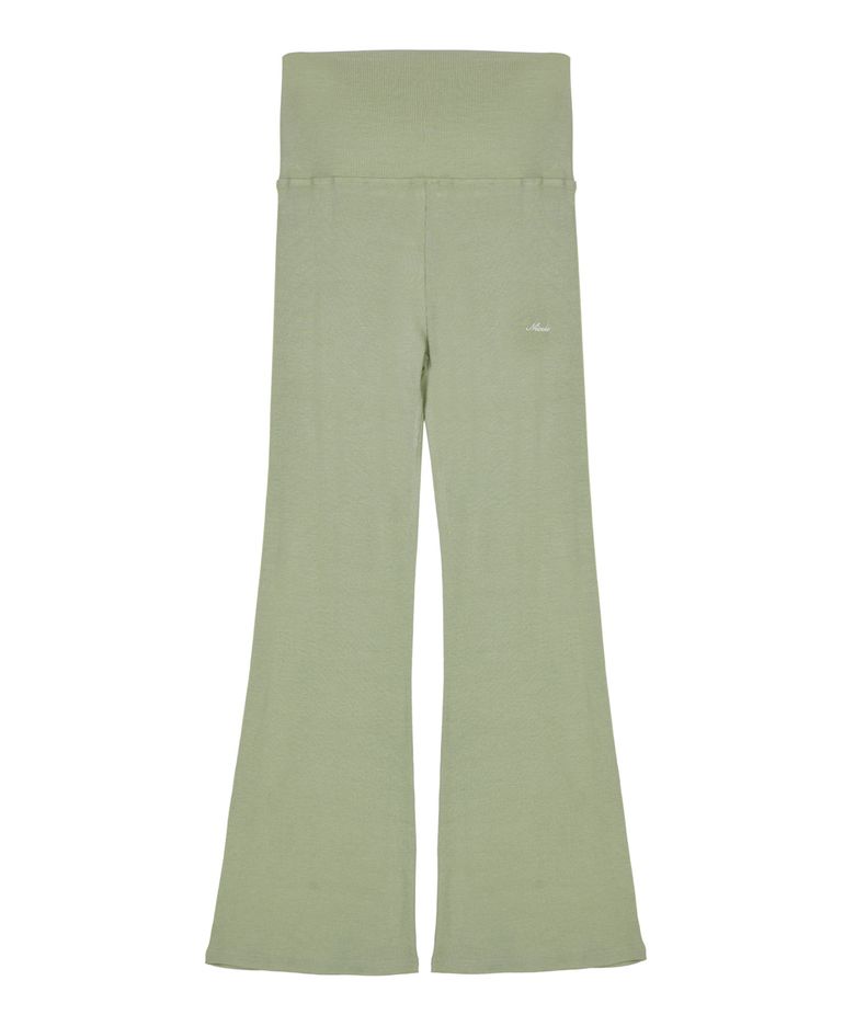 FOLDING BOOTS CUT PANTS_KHAKI