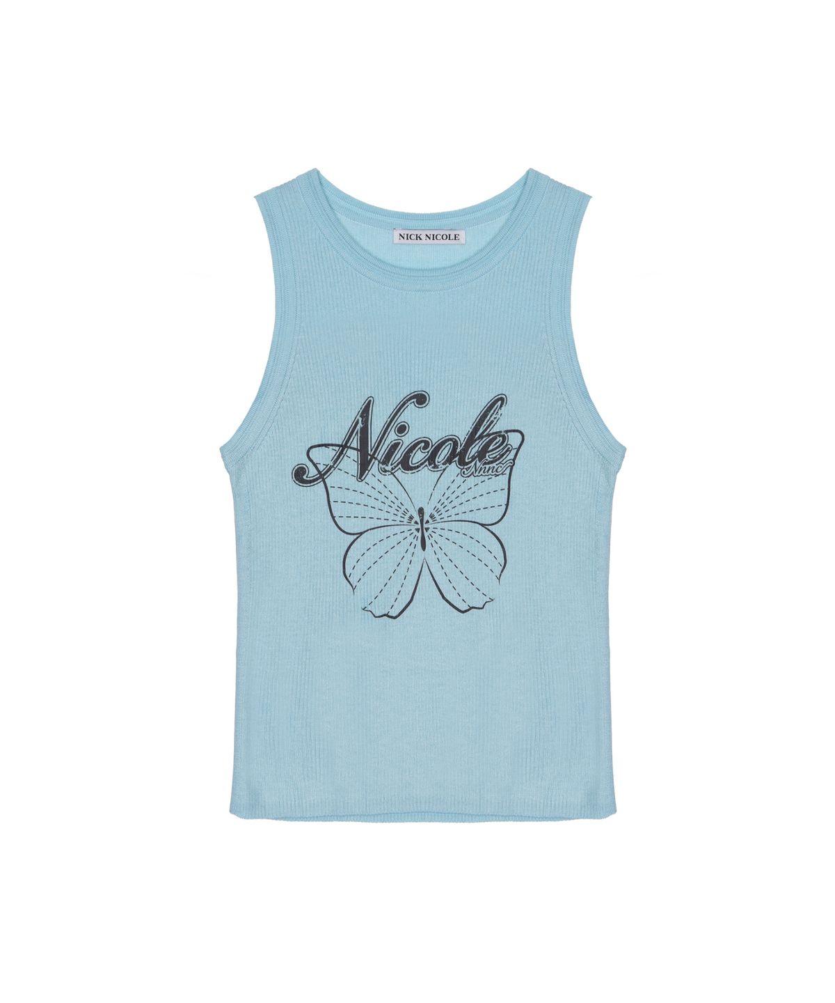 닉앤니콜(NICK&NICOLE) NICOLE BUTTERFLY SLEEVELESS TOP_SKY BLUE