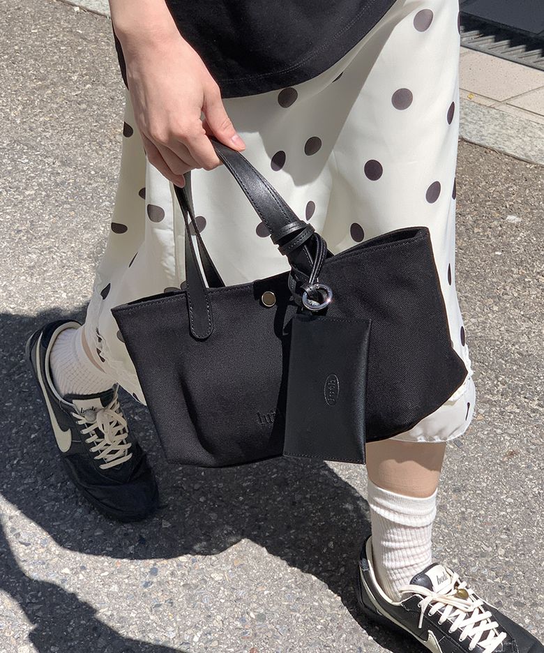 Daily Petit Canvas Tote Bag(쁘띠) _ BLACK