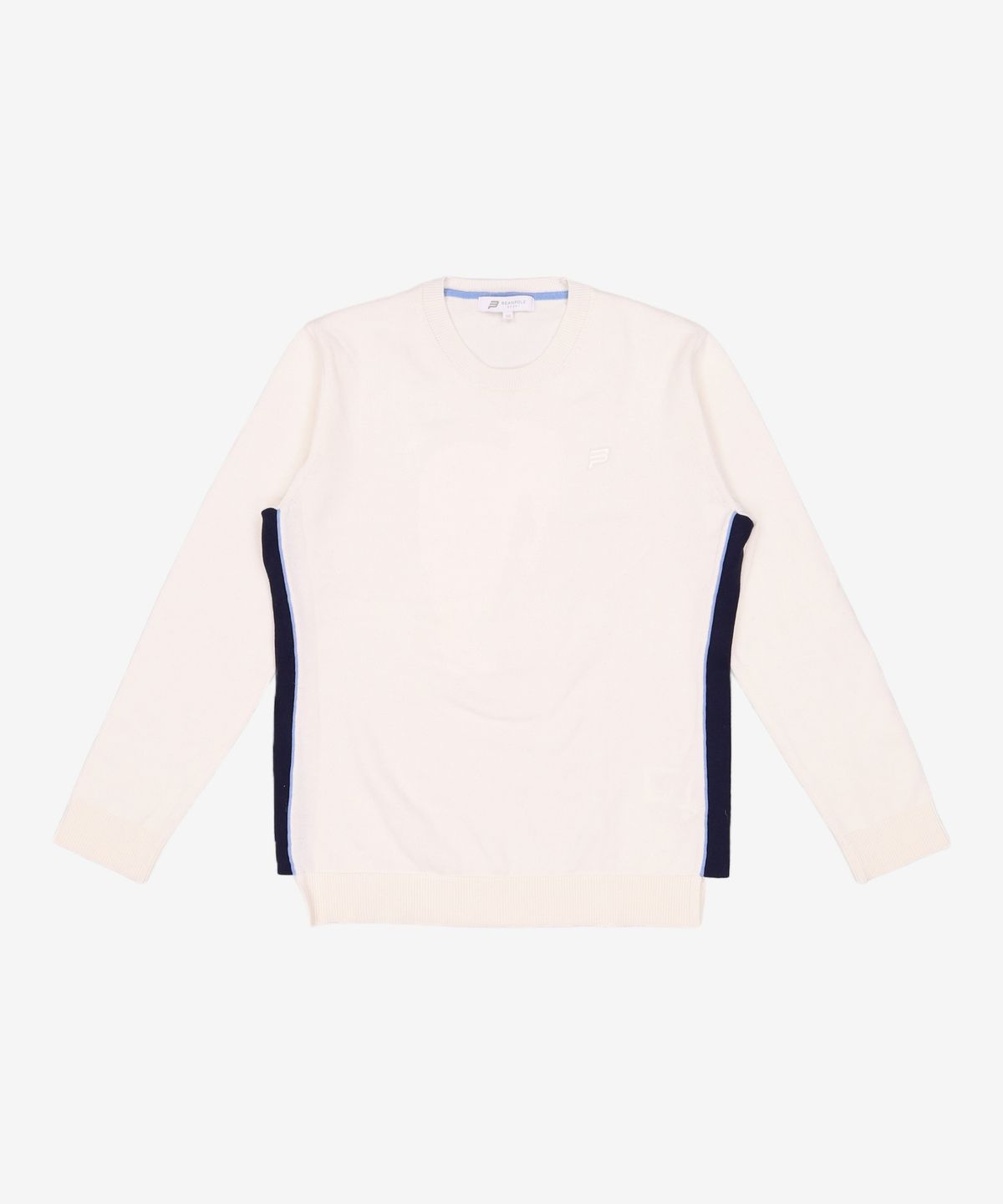 빈폴 스포츠(BEANPOLE SPORT) 아이보리 여성 솔리드 라운드 니트 풀오버 BO9151C030 100