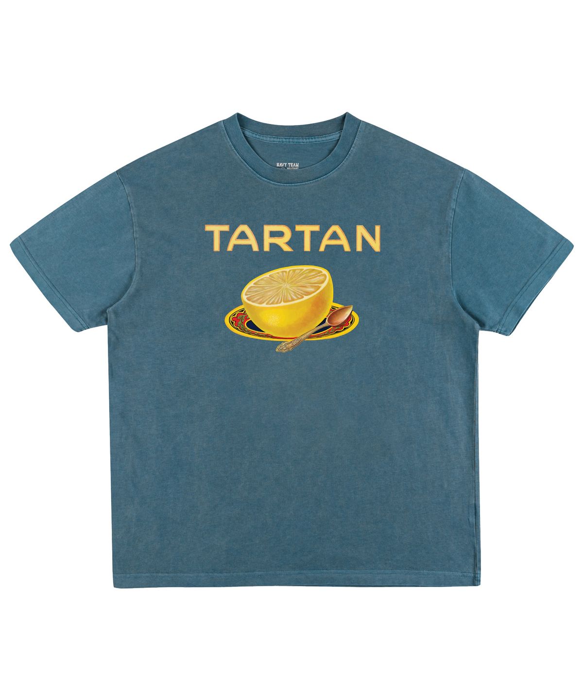 네이비팀(NAVYTEAM) TARTAN 피그먼트 반팔 티셔츠(4color)