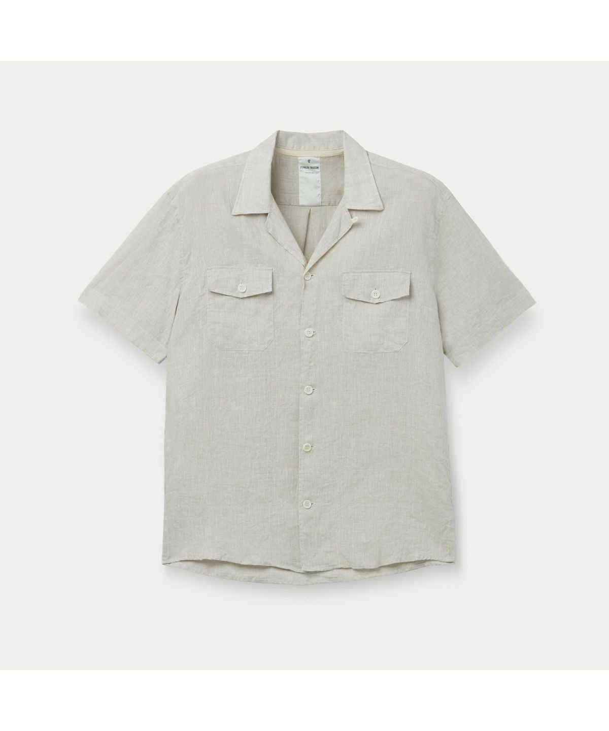 시리즈(SERIES) OSVALDO TRUCCHI PRINTED LINEN SHORT SHIRTS SOSFM26505IVX
