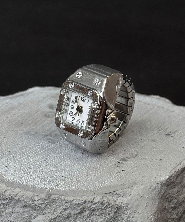 CLIFF SILVER WATCH RING 클리프 실버 링 시계반지