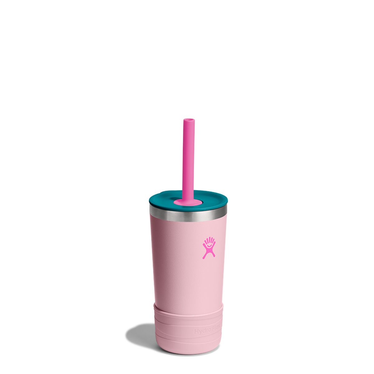 하이드로 플라스크(HYDROFLASK) 12온즈 354ml 키즈 텀블러 스트로캡앤부트 블러썸 핑크