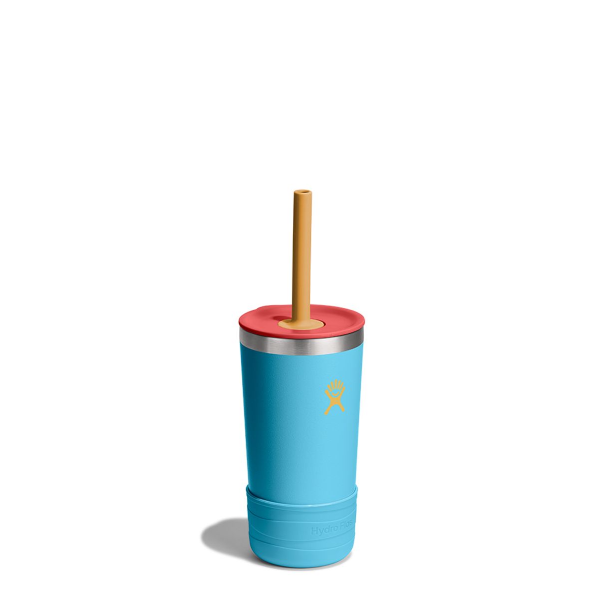 하이드로 플라스크(HYDROFLASK) 12온즈 354ml 키즈 텀블러 스트로캡앤부트 블루제이