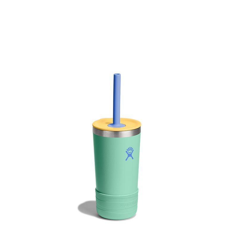12온즈 354ml 키즈 텀블러 스트로캡앤부트 머메이드 그린