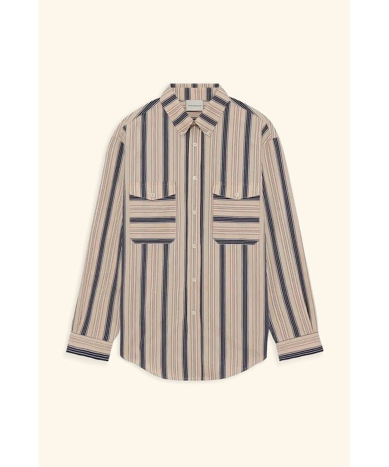 스트라이프 셔츠 La Chemise Ray e D0SAM26207IVX