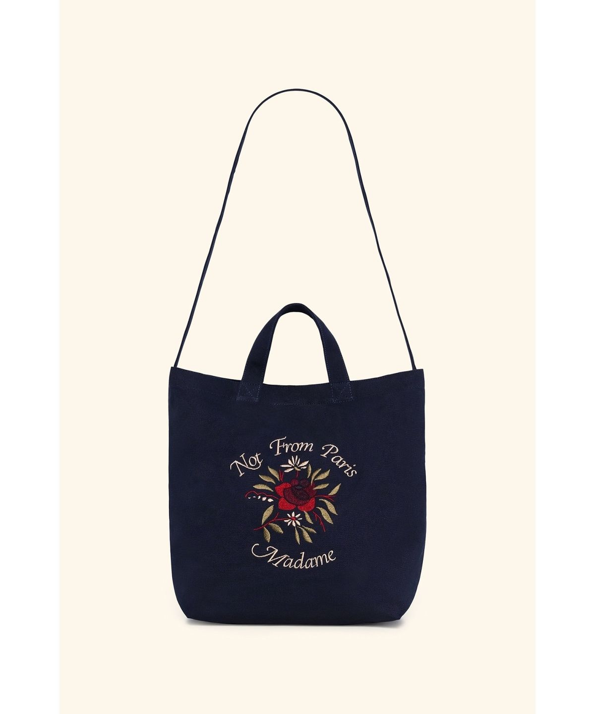 드롤드무슈(DROLE DE MONSIEUR) 로즈 슬로건 토트백 Sac Tote Slogan Rose D4BAS26800NYX