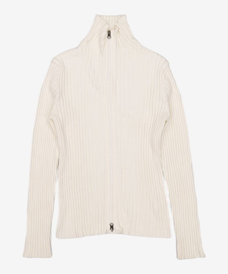RIBBED HIGH NECK CARDIGAN (3color) 0