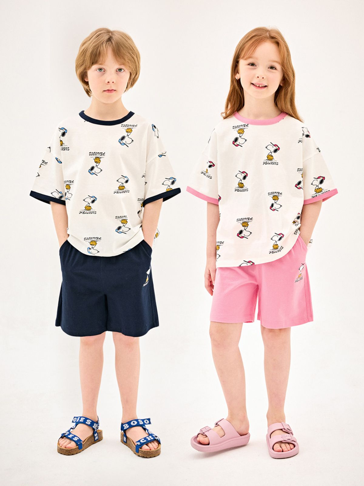 젤리스푼(JELISPOON) [피너츠]스누피 베이스볼라인반팔상하복