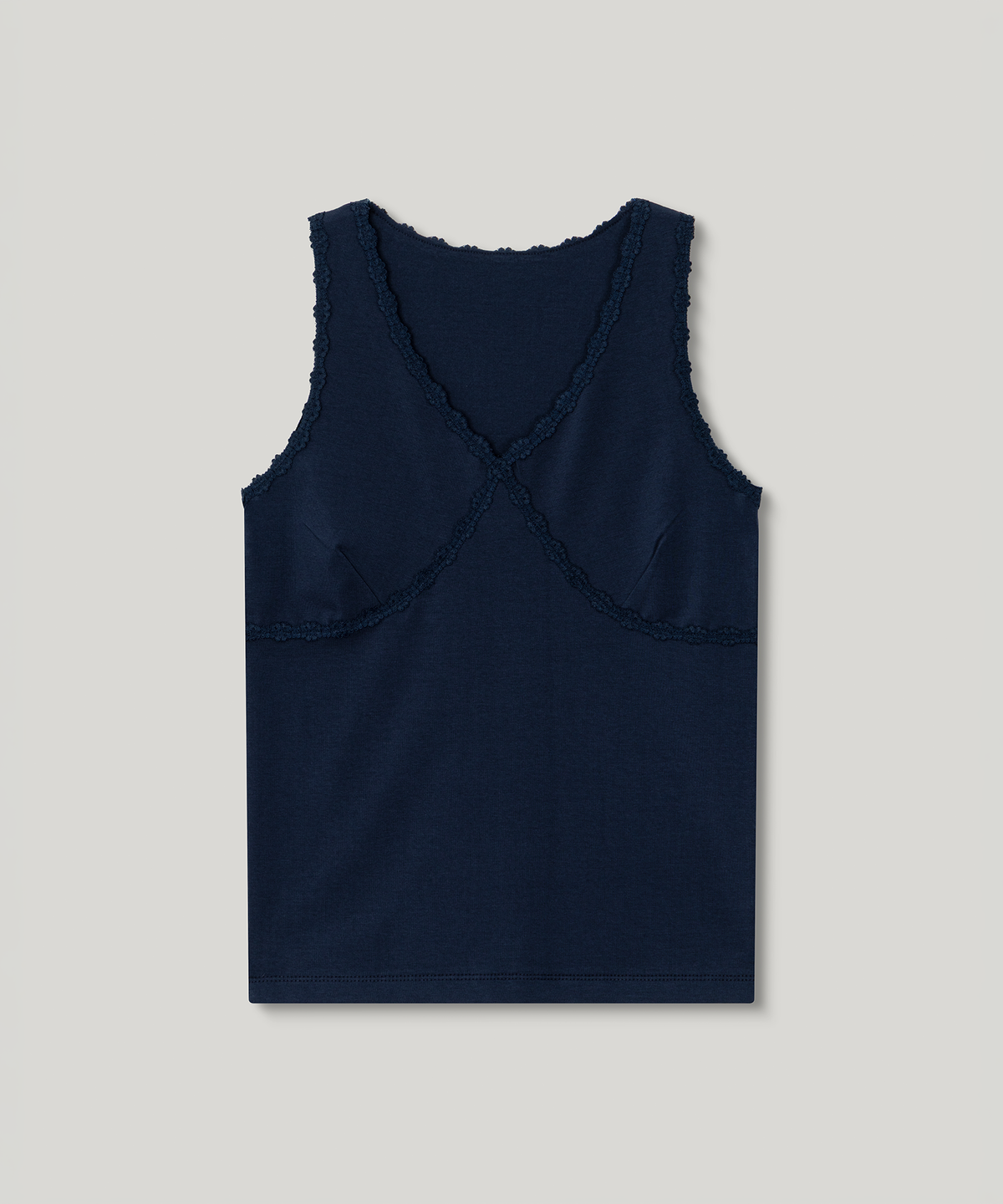 무아르무스(MUARMUS) Eto Lace Sleeveless [Navy]