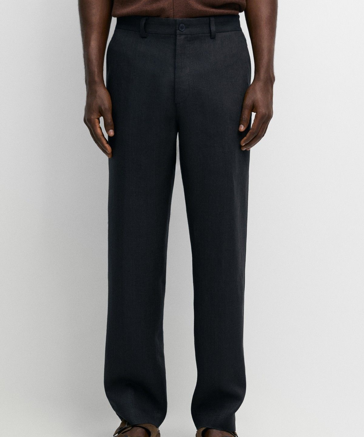 마시모두띠(MASSIMO DUTTI) 100% 린넨 엘라스틱 팬츠
