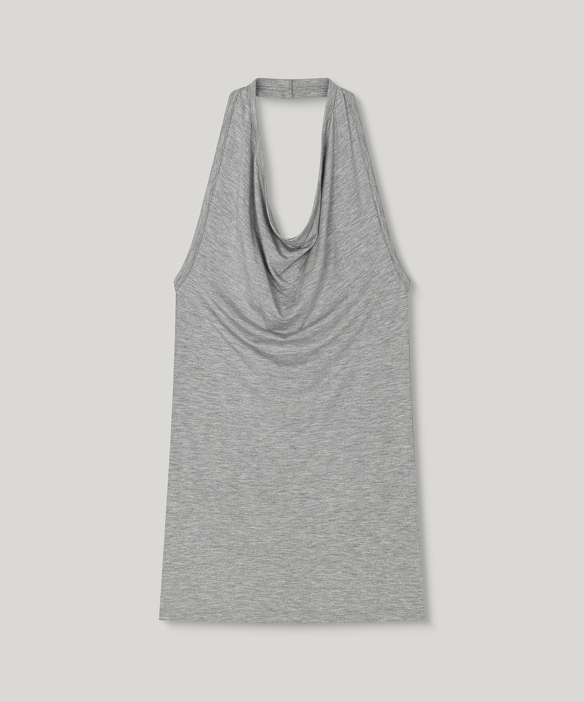 무아르무스(MUARMUS) Draped Halterneck Sleeveless [Gray]