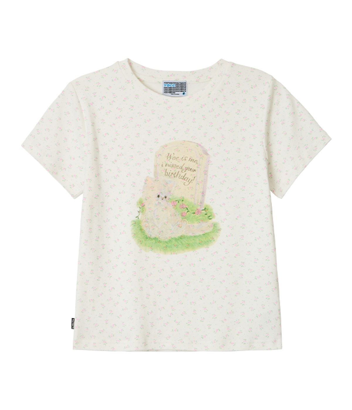 유쓰배쓰(YOUTHBATH) YB x Motka Flower Cat Tee_White