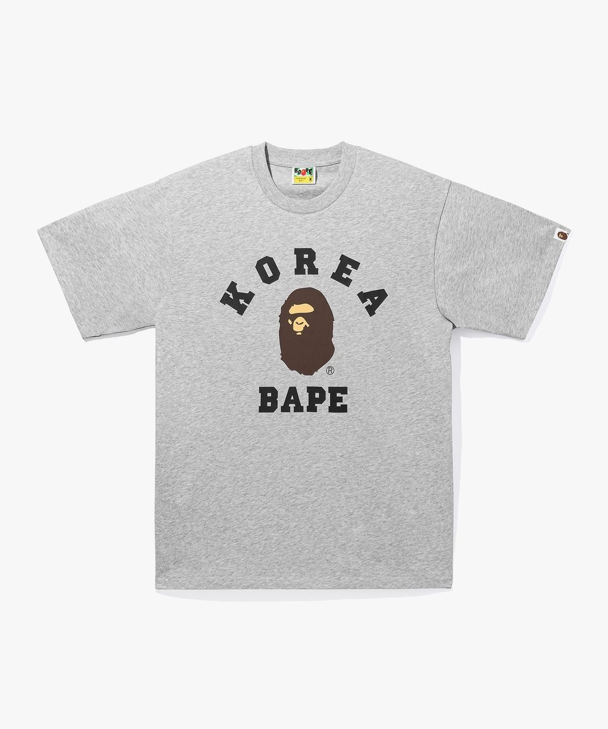 베이프(BAPE) 코리아 콜리지 릴렉스드 핏 티셔츠(M) GRAY