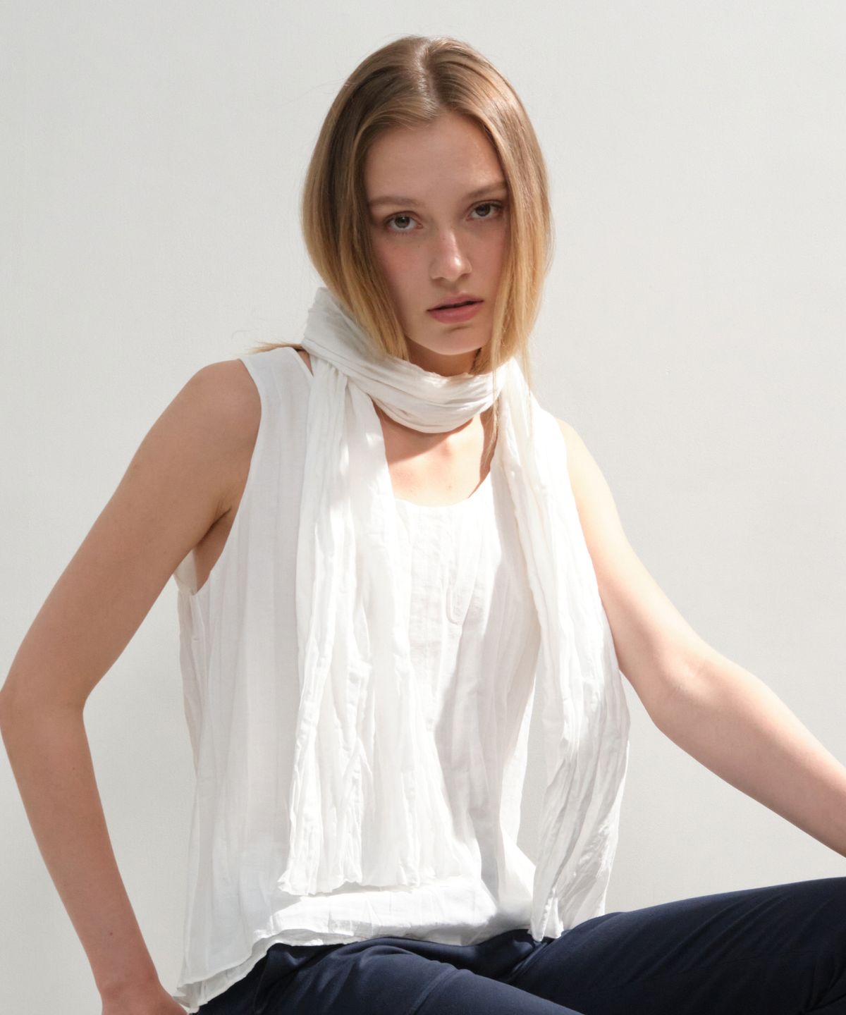 그로브(GROVE) GEMMA SLEEVELESS MUFFLER SET (3COLOR)