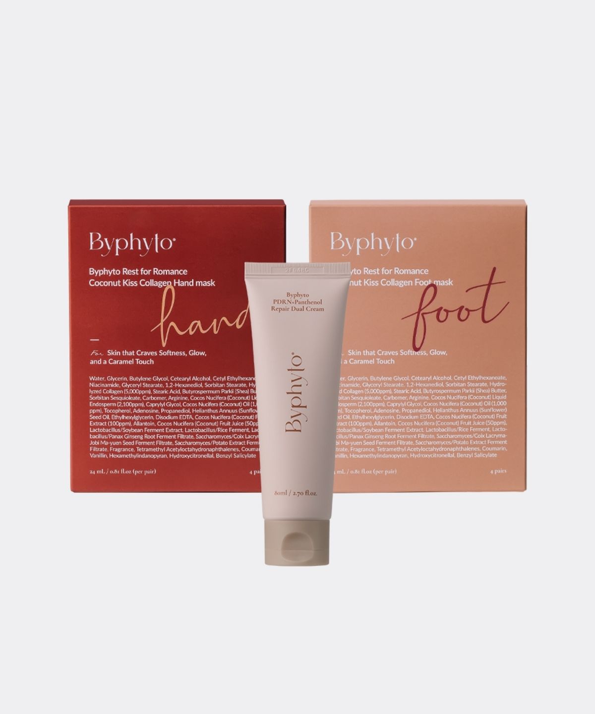 바이피토(BYPHYTO) 릴렉스 홈스파 3종 세트 (듀얼크림 + 손팩 + 발팩)