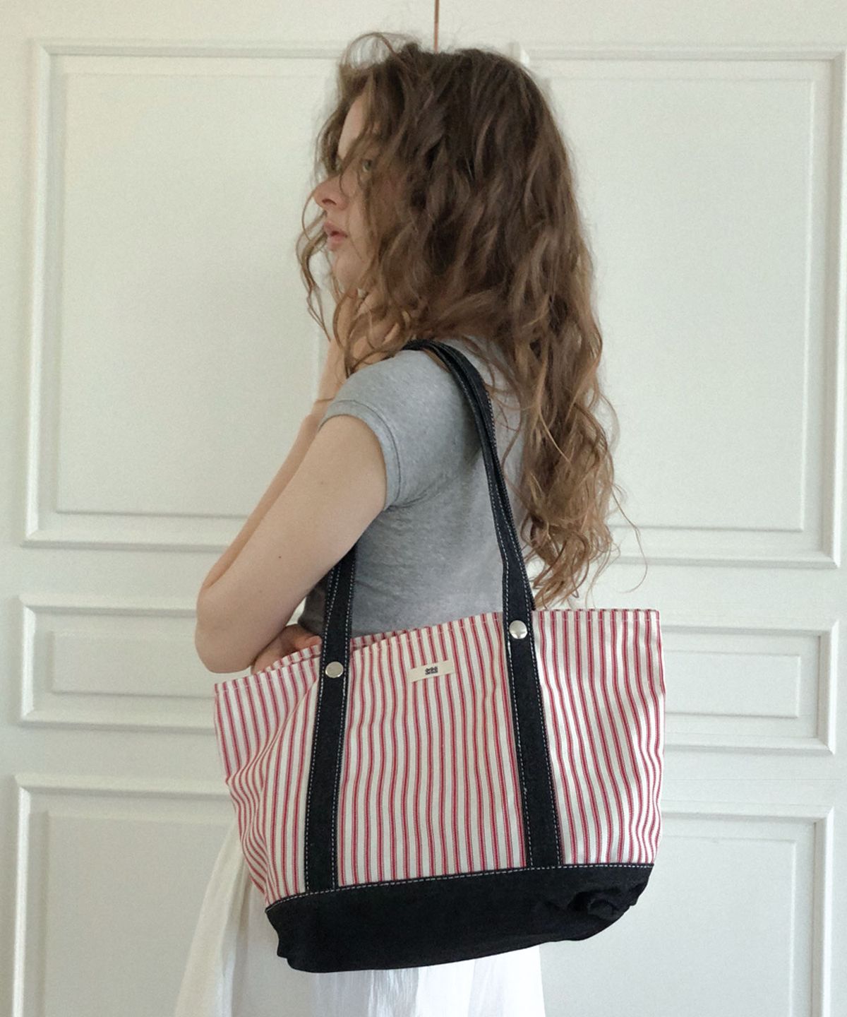 딜라이디(DELIDI) Fretus canvas bag (red)