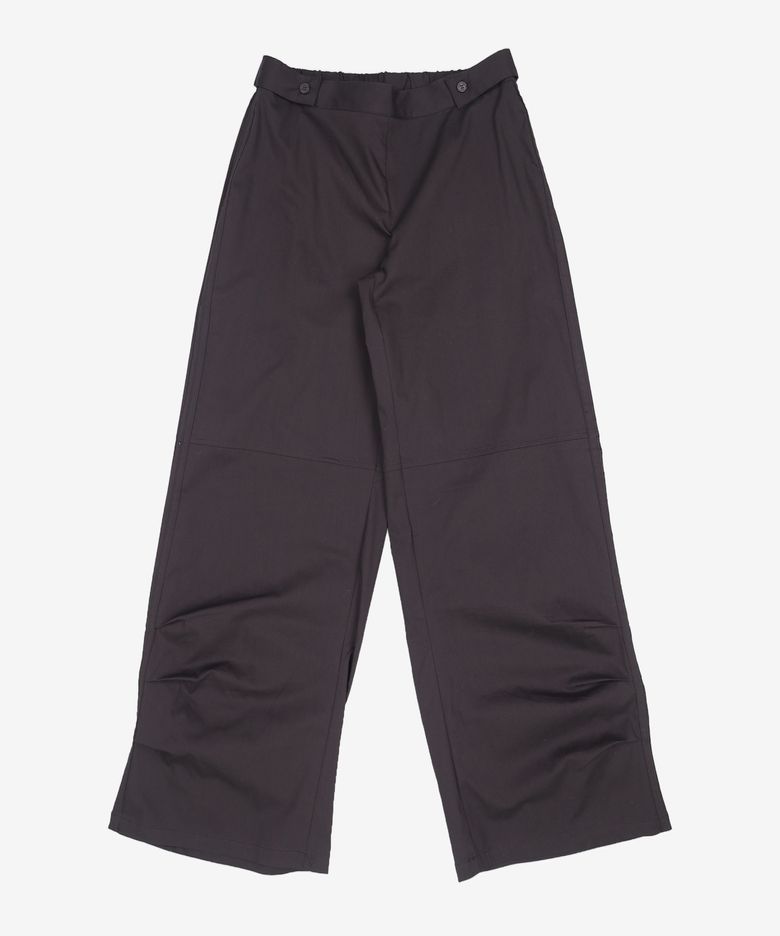 Spiral pleats skirt pants SET CHARCOAL 2