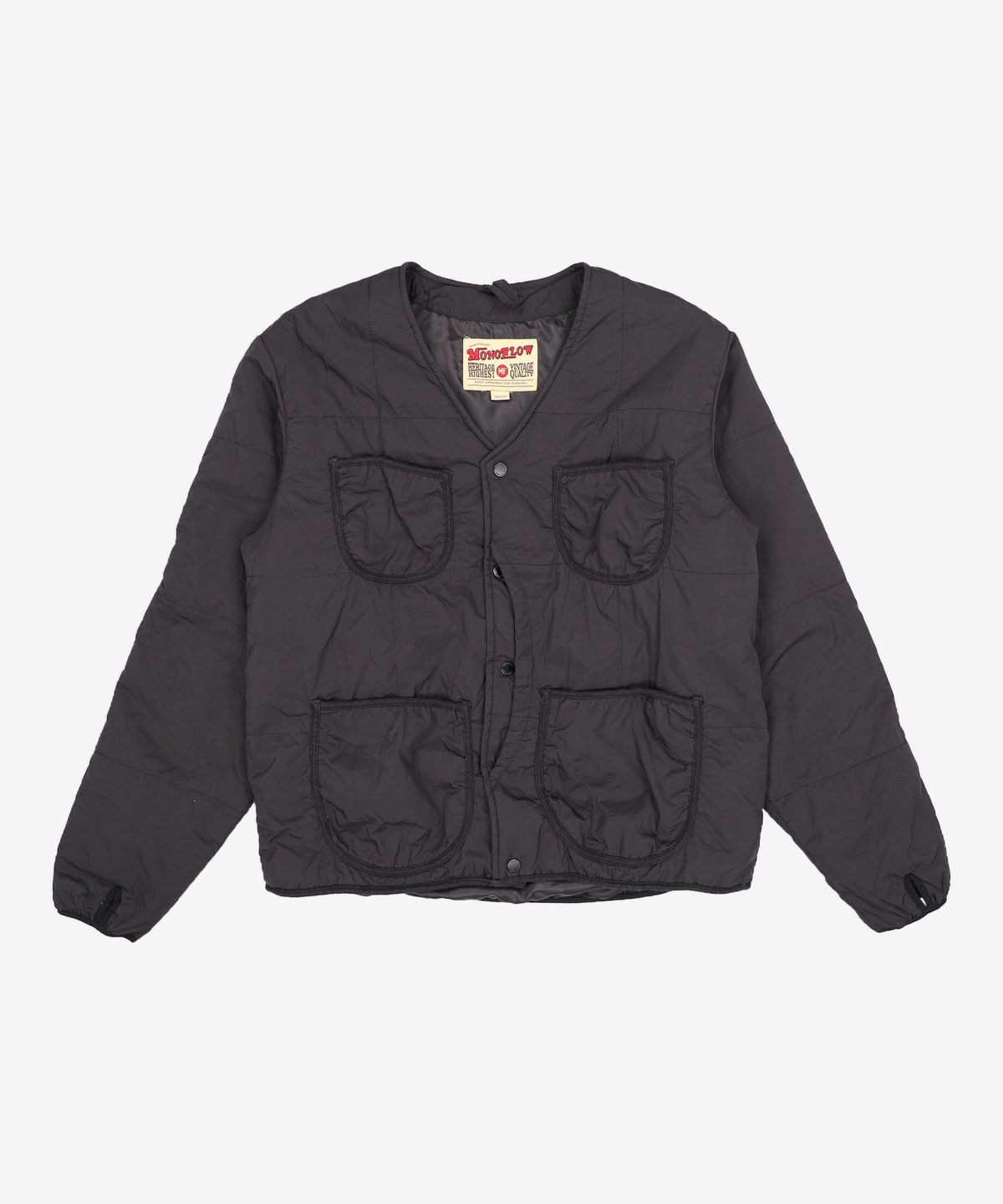 모노플로우(MONOFLOW) 퀼팅 가디건 점퍼 QUILTING CARDIGAN JUMPER M