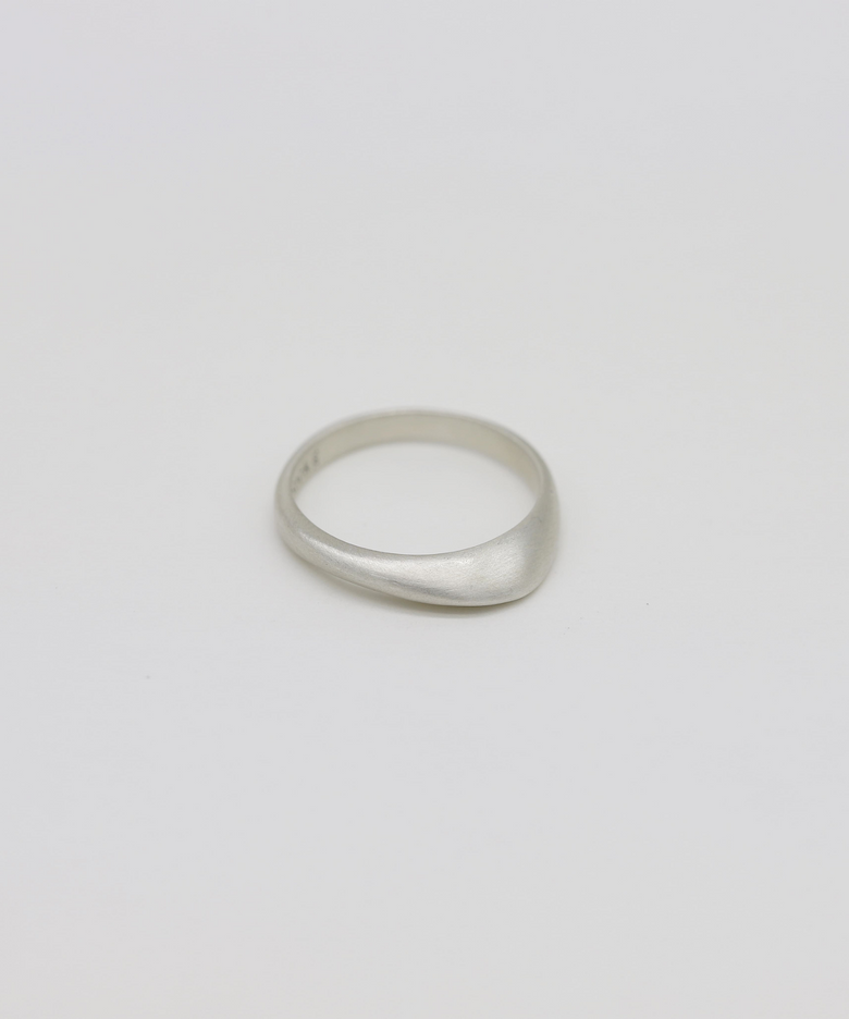 K RING (MATT-SILVER)