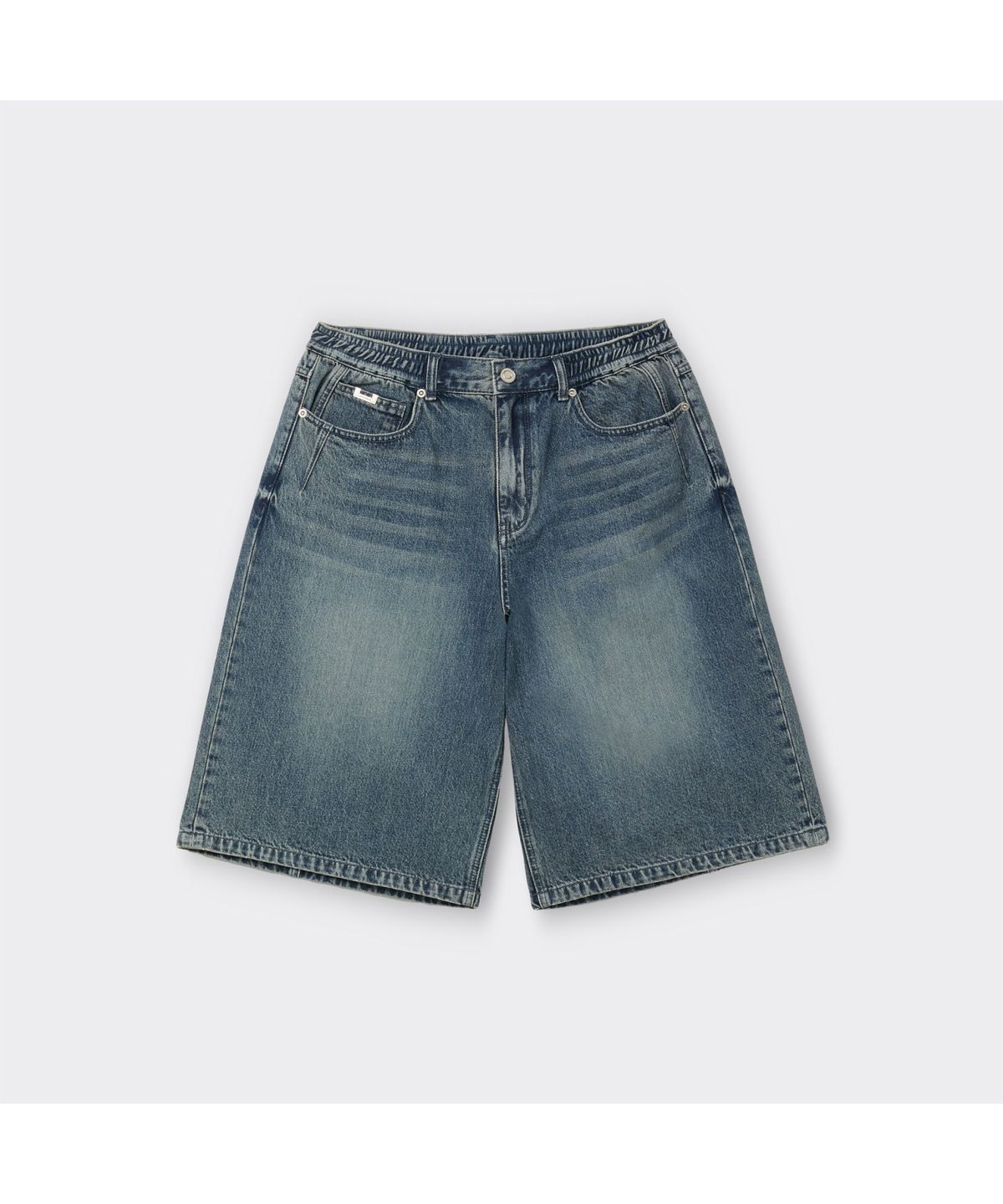 커스텀멜로우(CUSTOMELLOW) Blue Denim Bermuda Shorts CWPAM26373BUX