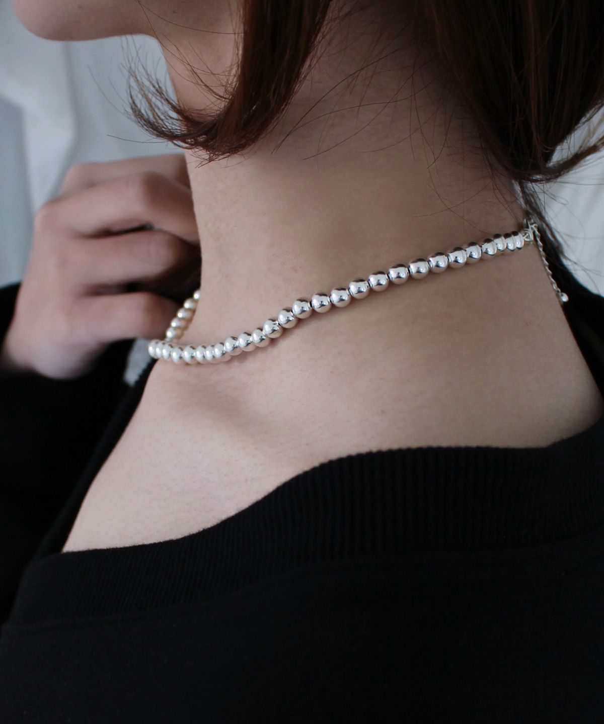 초록(CHOROCK) DOT NECKLACE (SILVER)