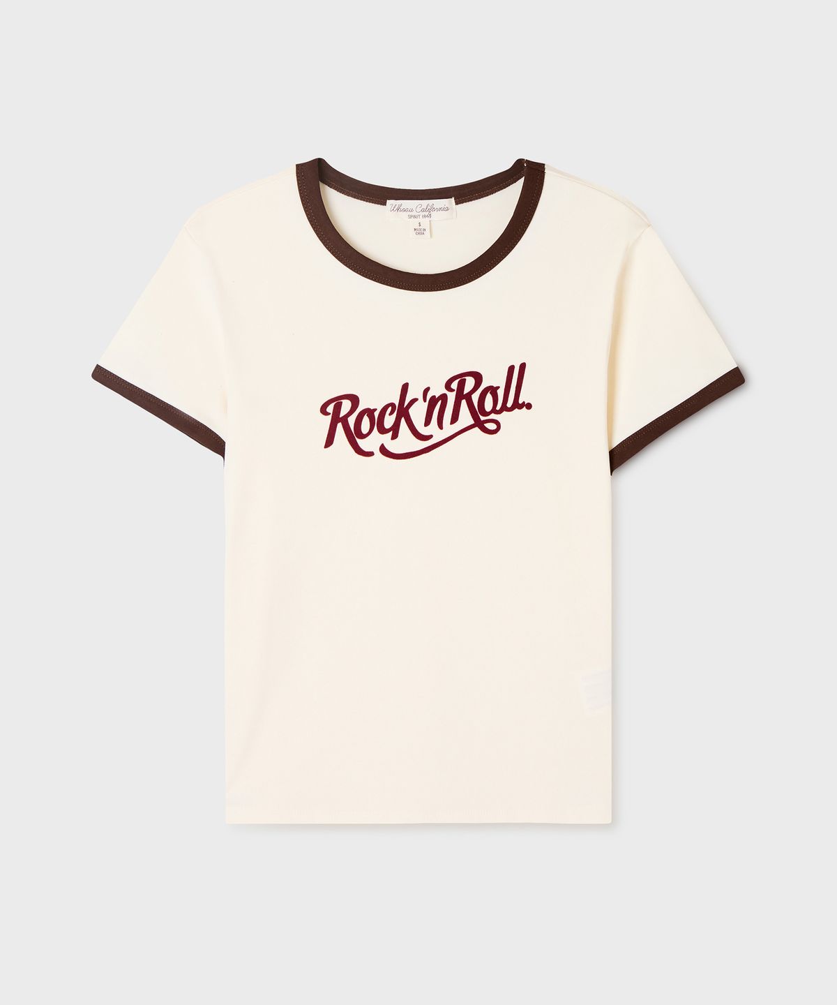 후아유(WHO.A.U) Rock Lettering Ringer T-shirt(F) / WHRAG3721F