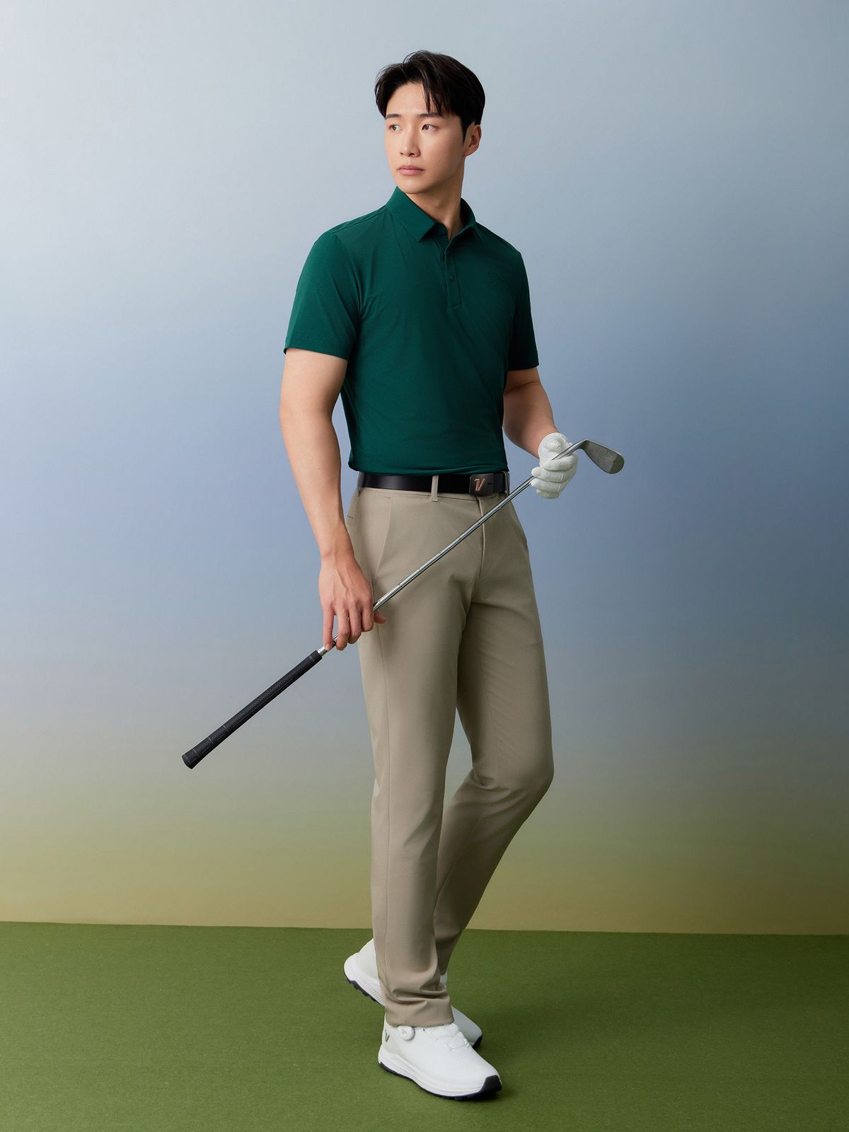 볼빅 골프웨어(VOLVIK GOLFWEAR) 남성 에센셜 일자 팬츠(ON) VOPTQ461_BE
