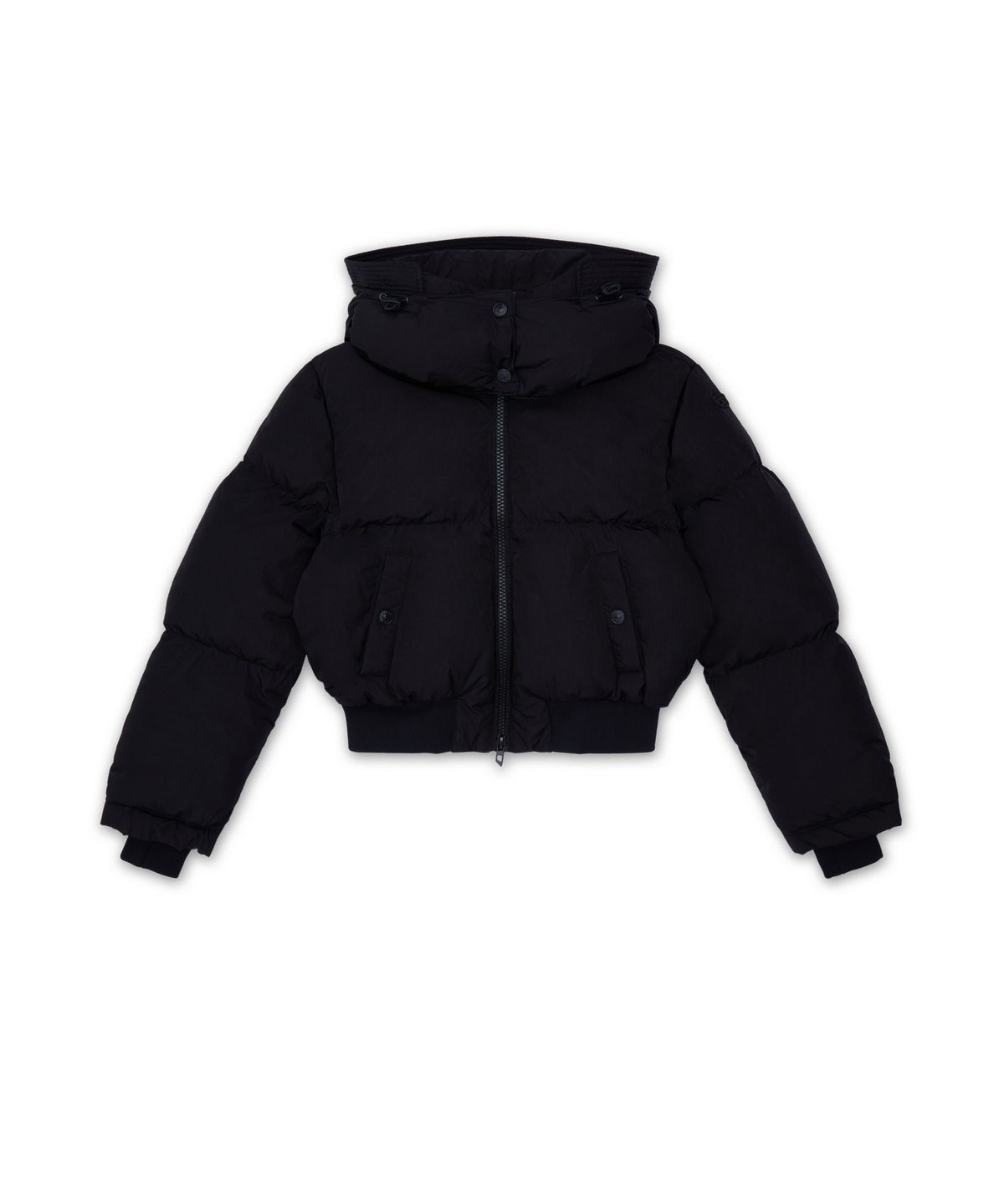 디젤(DIESEL) W-페이트 숏 후드 다운 패딩 - 블랙 / A236950GHBZ9XX