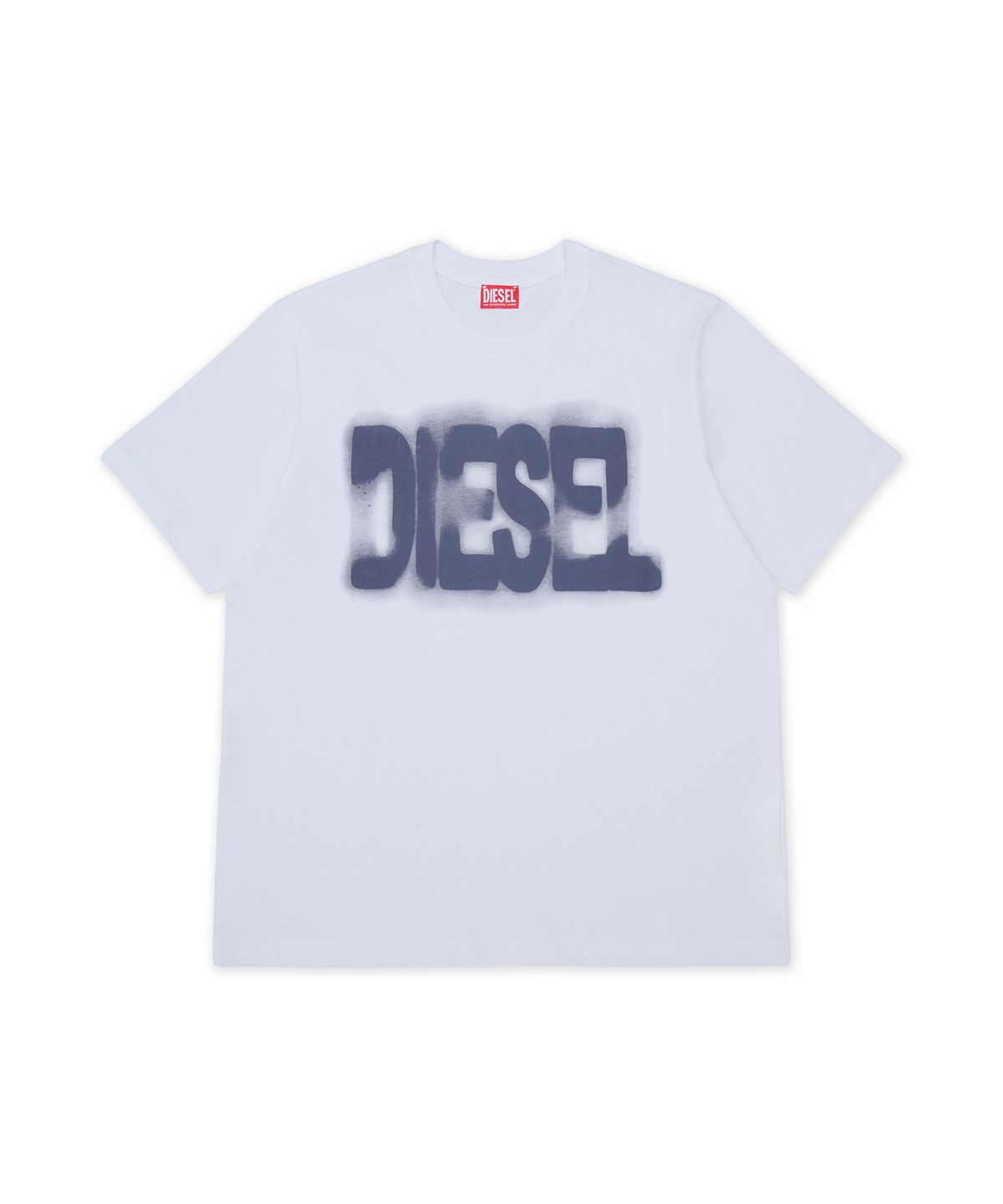 디젤(DIESEL) T-어드저스트-AA6 반소매 티셔츠 - 화이트 / A251230QIAM100