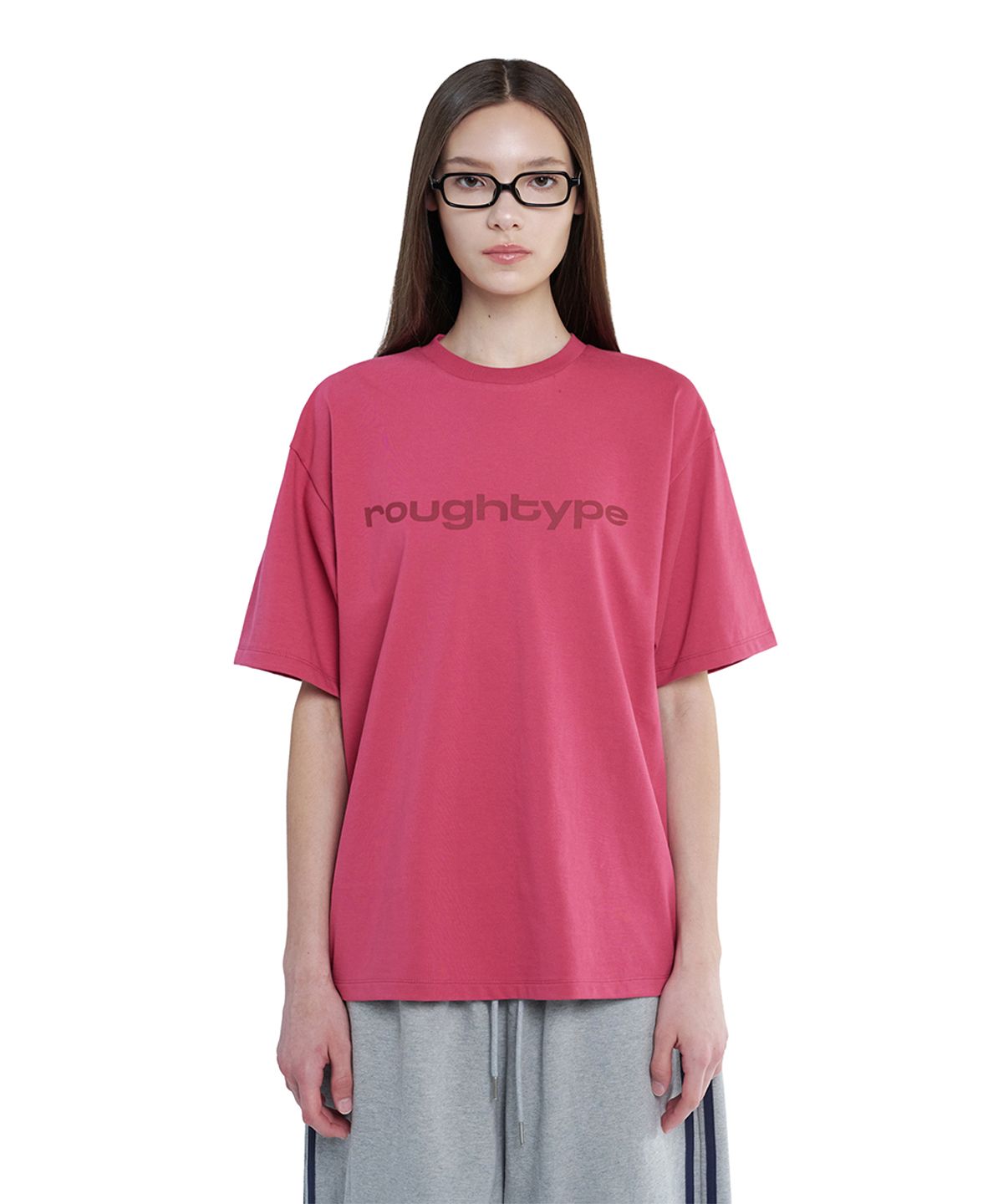 로타입(ROUGHTYPE) rotype Signature Oversize Short Sleeve - Pink