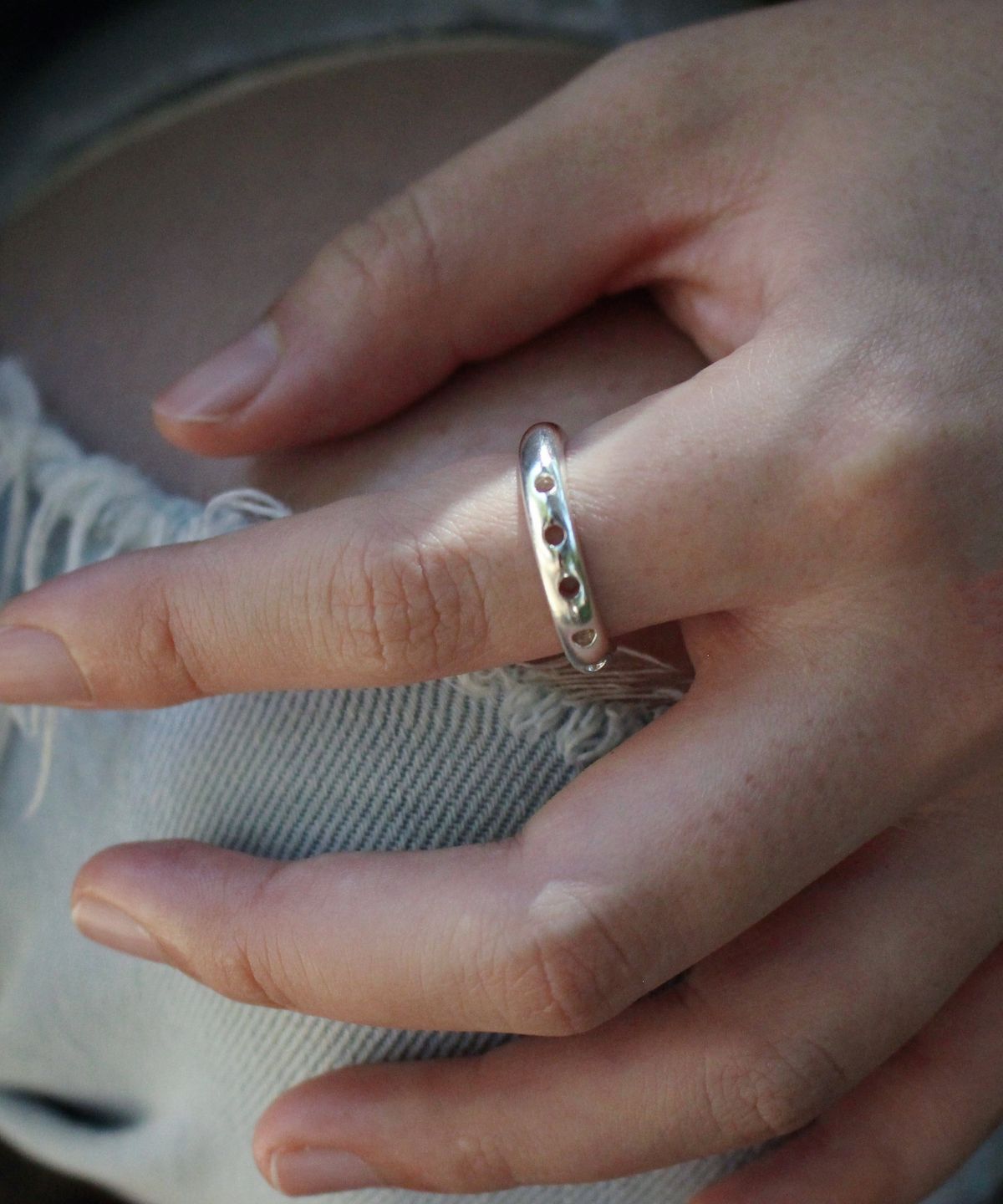 초록(CHOROCK) DOT RING