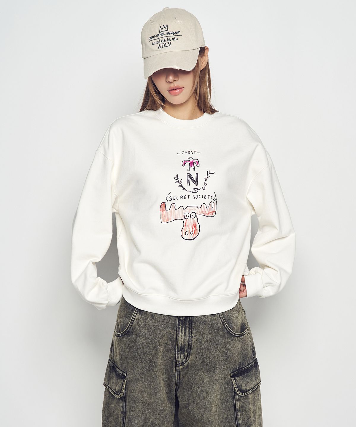 아크메드라비(ACME DE LA VIE) JMB WOMAN SECRET SOCIETY SWEATSHIRT